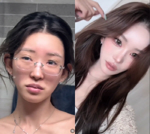 '5월의 신부' 최준희, 화장 전후 '사기급' 반전…