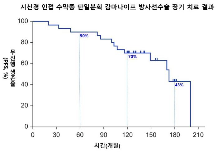 "방사선 줄인 시신경 인접 뇌수막종, 10년 뒤 오히려 시력 저하 위험 …