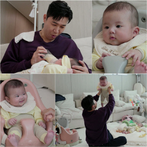 '11살 연하 아내♥' 김종민, 쌍둥이 품에 안았다...인생 첫 수유 