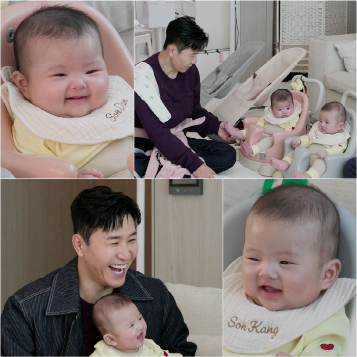 '11살 연하 아내♥' 김종민, 쌍둥이 품에 안았다...인생 첫 수유 "…