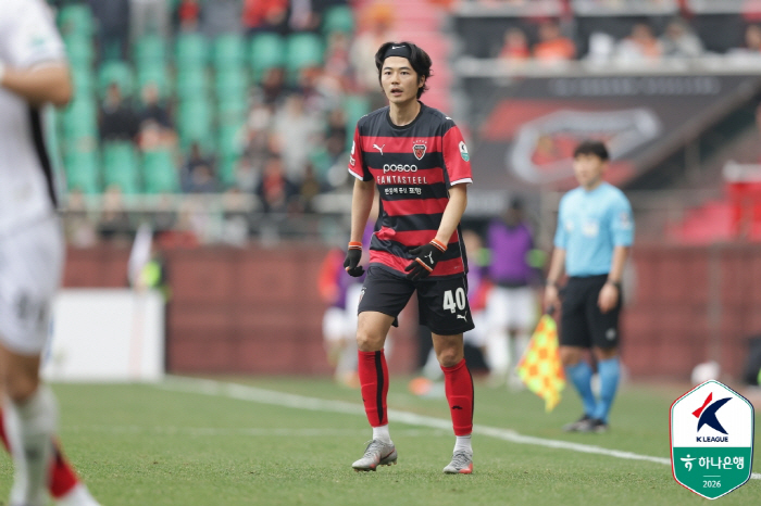 5경기 만에 미소 지은 강철 전사 '2026년 첫 승' 포항, 이호재 득…