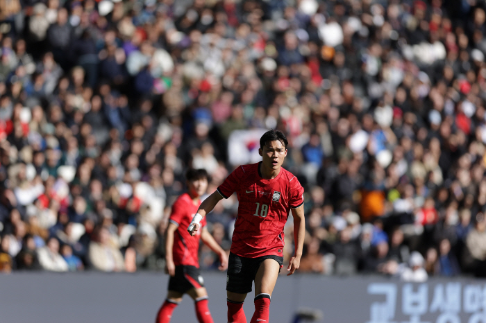 득점 없이도 번뜩였던 '킬러' 오현규, 홍명보 감독 선발 기용에 응답했다...58분 동안 선보인 '뜨거운 폼'
