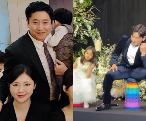 '나혜미♥' 에릭은 아들 안고, 이민우는 결혼식서 딸과 의자춤..아빠 된 신화 '뭉클' [SC이슈]