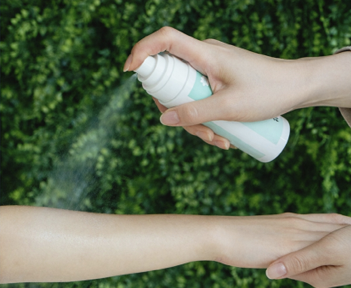 ◇'그린핑거 X 산리오캐릭터즈' 포차코 선케어 '야외놀이 쿨링 선스프레이'. 사진제공=유한킴벌리