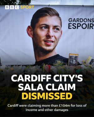 끔찍한 사고! EPL 합류하던 살라의 비행기 추락 사망→법원 손해배상 청구 기각…카디프 변호인 