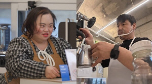 '다운증후군' 서은혜♥조영남, 전재산 걸었다..인테리어만 8천만원 '카페 개업' ('동상이몽2')