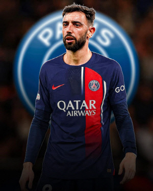 이강인 이탈 대비? PSG '맨유의 심장' 브루노 빼앗는다…바이아웃 1100억→'포르투갈 미드필드' 완성 목표