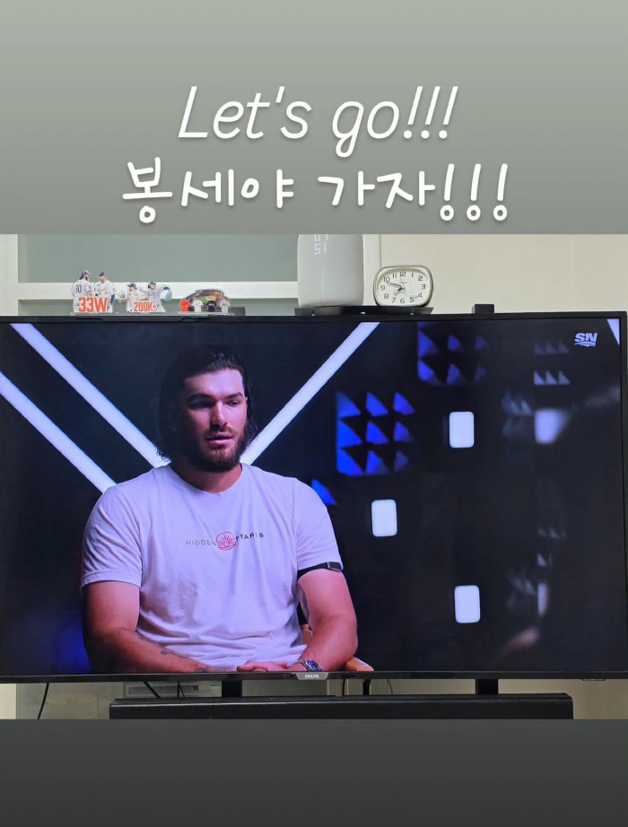 "봉세야 가자!" 외쳤는데…온가족이 함께 지켜본 폰세 빅리그 복귀전 → '아찔' 부상이탈이라니