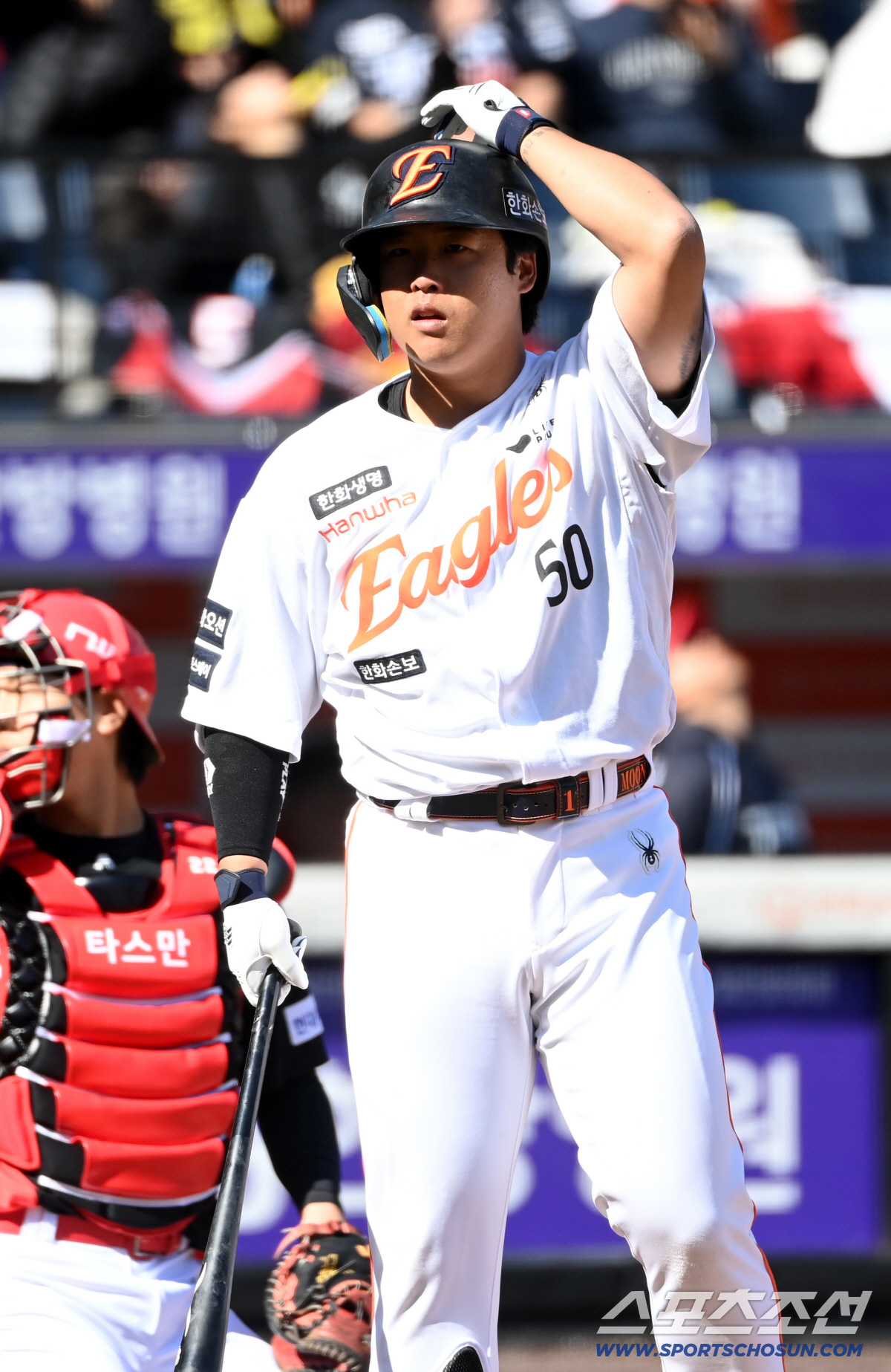 19일 대전한화생명볼파크에서 열린 KIA와 한화의 시범경기. 타격을 하는 한화 강백호. 대전=허상욱 기자wook@sportschosun.com/2026.03.19/