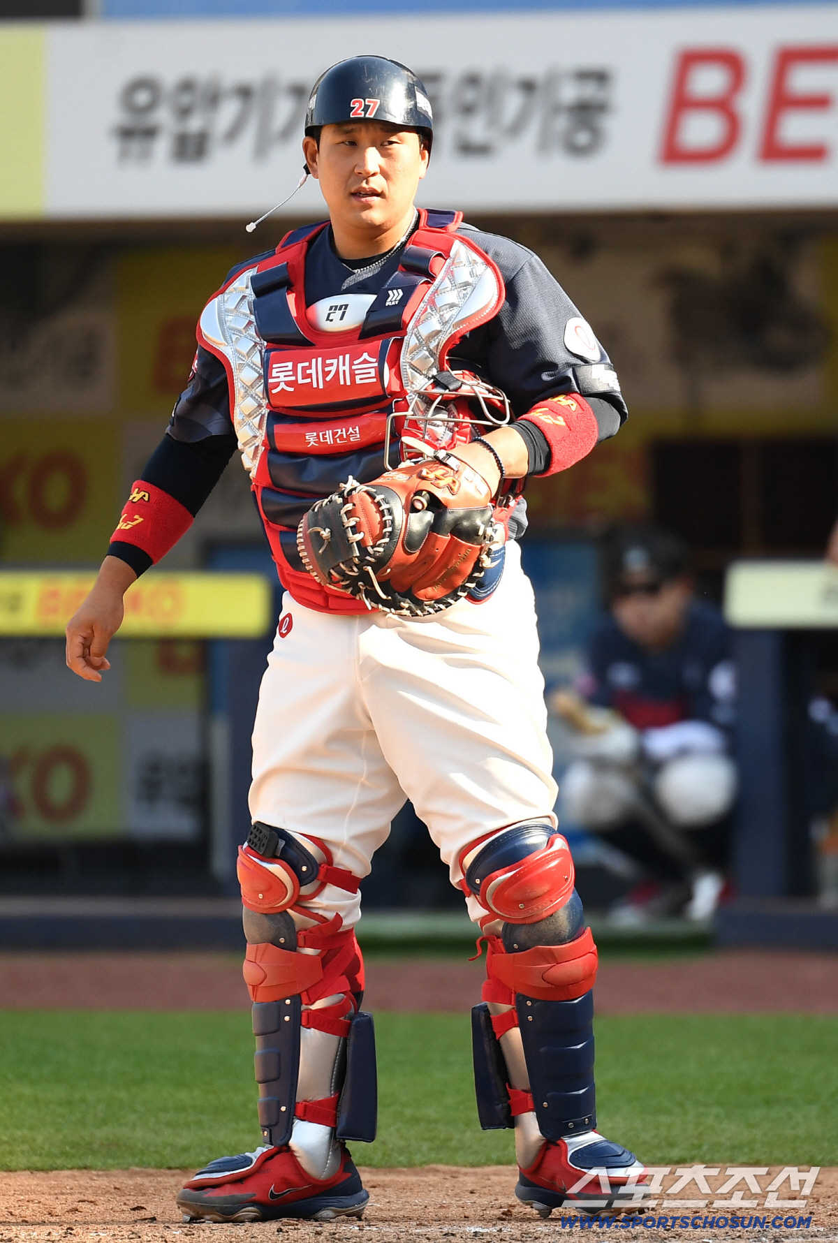 28일 대구 삼성라이온즈파크에서 열리는 삼성과 롯데의 개막전 경기. 롯데 유강남 포수. 대구=송정헌 기자songs@sportschosun.com/2026.03.28/