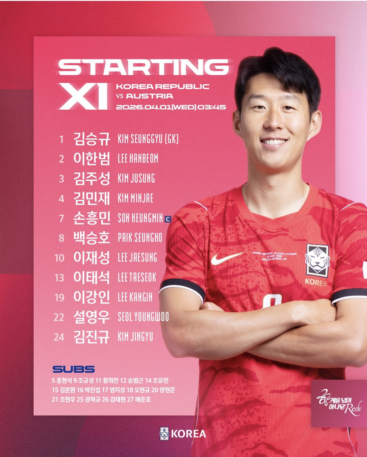 '월드컵 어떡하나' 홍명보호, '자비처 결승골' 오스트리아에 0-1 패...마지막 평가전 2연패 '무득점-5실점'