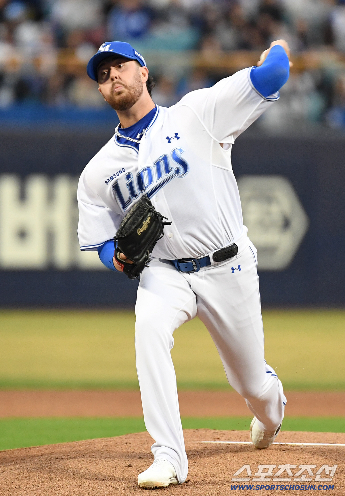 31일 대구 삼성라이온즈파크에서 열린 삼성과 두산의 경기. 선발 투구하고 있는 삼성 오러클린. 대구=송정헌 기자songs@sportschosun.com/2026.03.31/