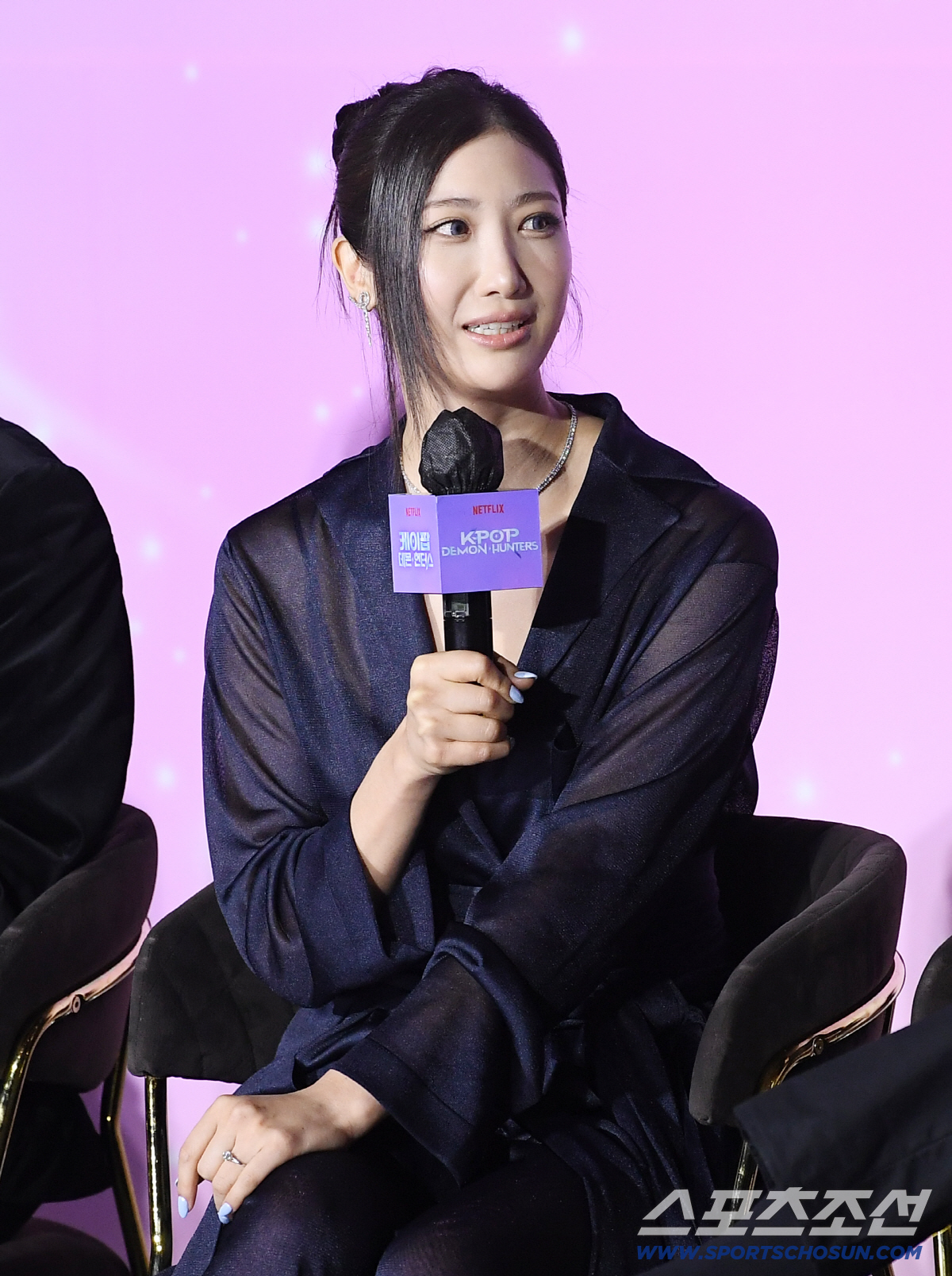 넷플릭스 '케이팝 데몬 헌터스' 아카데미 수상 기념 기자간담회가 1일 오후 서울 CGV용산에서 열렸다. 이재가 질문에 답하고 있다. 정재근 기자 cjg@sportschosun.com/2026.4.1/