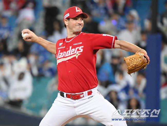 지난해 삼성과의 준플레이오프 3차전에 등판한 SSG 외인투수 드류 앤더슨. 정재근 기자 cjg@sportschosun.com