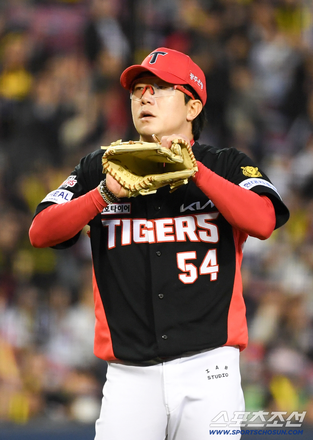 1일 잠실구장에서 열린 LG와 KIA의 경기. KIA 양현종이 숨을 고르고 있다. 잠실=박재만 기자 pjm@sportschosun.com/2026.04.01/