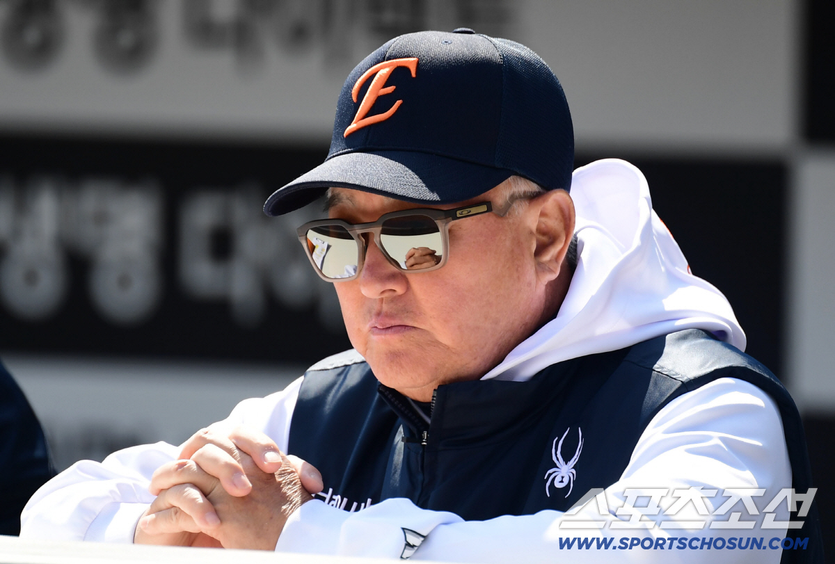 경기 준비하는 한화 김경문 감독. 대전=송정헌 기자songs@sportschosun.com