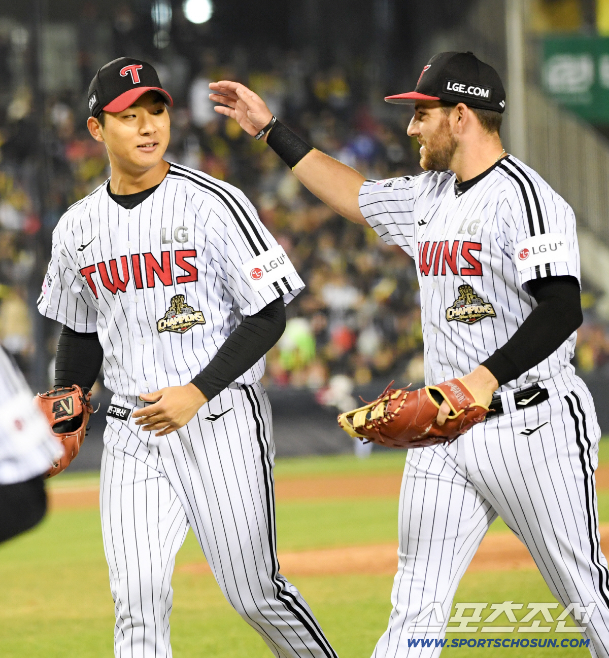 1일 잠실구장에서 열린 LG와 KIA의 경기. LG 우강훈이 숨을 고르고 있다. 잠실=박재만 기자 pjm@sportschosun.com/2026.04.01/