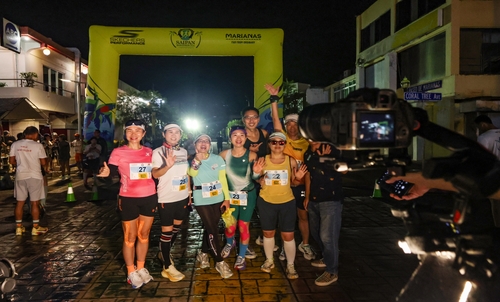 즐거워하는 마라톤 참가자들 [사진/임헌정 기자]