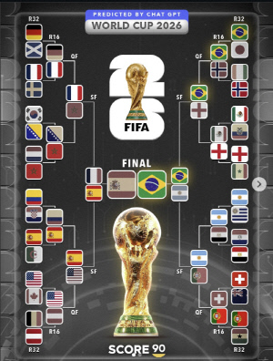한국 대망신, FIFA 랭킹 65위에 패배해 월드컵 16강 실패...'챗 지피티 충격 예측'→일본도 브라질에 패해 32강 탈락