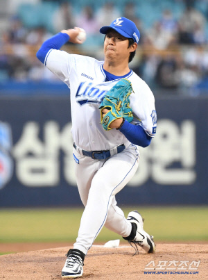 삼성의 임찬규가 등장했다...140km 초반 직구인데, 왜 치지를 못하나 [대구 현장]