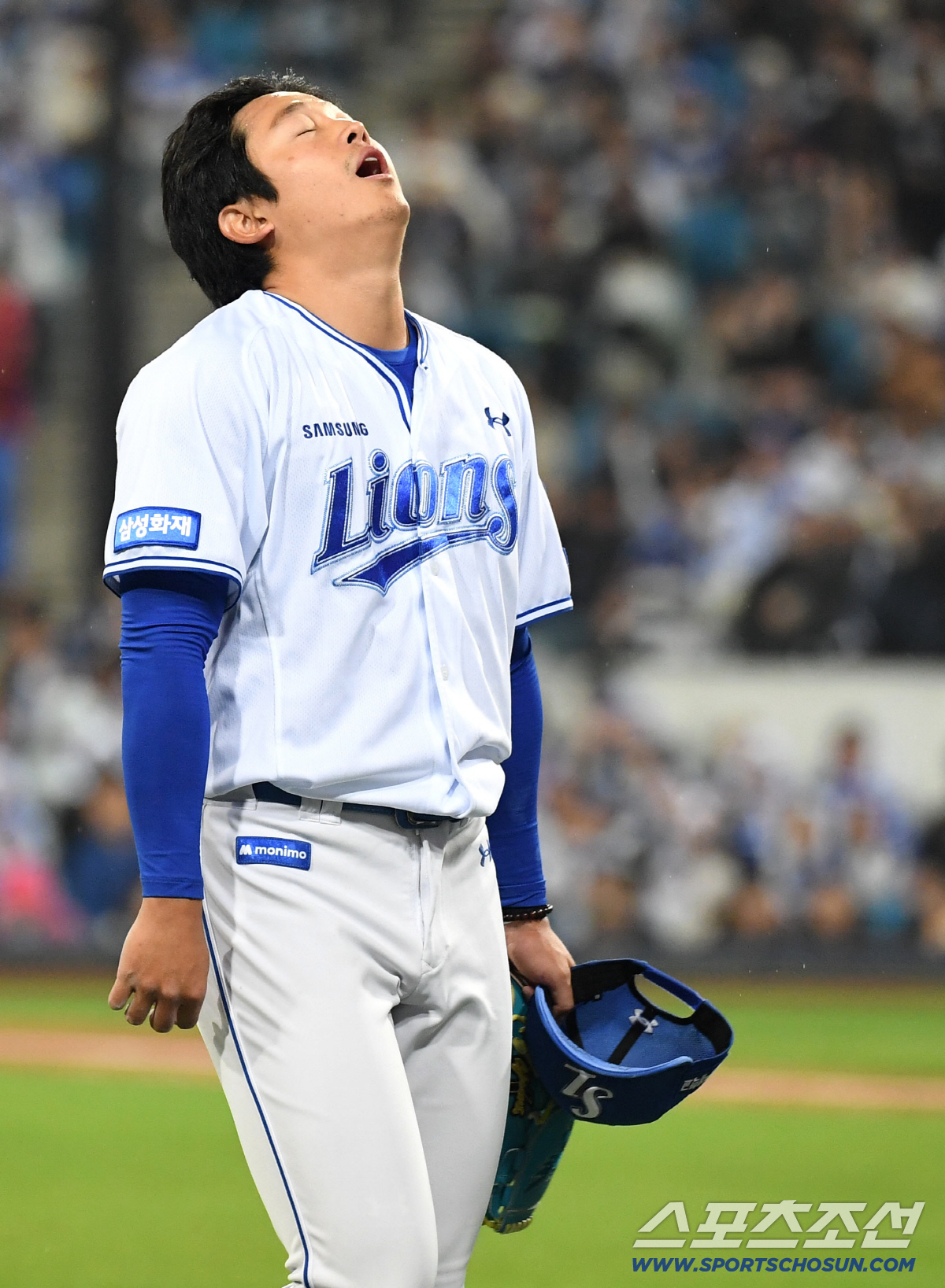1일 대구 삼성라이온즈파크에서 열린 삼성과 두산의 경기. 5회 투구를 마치고 마운드를 내려오는 삼성 선발 양창섭. 대구=송정헌 기자songs@sportschosun.com/2026.04.01/