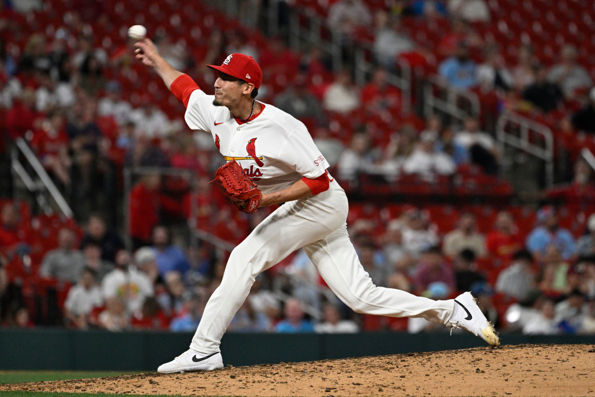세인트루이스 카디널스의 라일리 오브라이언. AP 연합뉴스