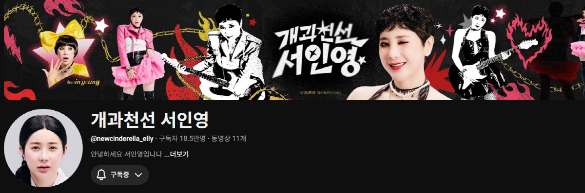 서인영, 5년 공백 재기 어렵다했는데…'실버버튼 직행' 영상 2개 150만뷰