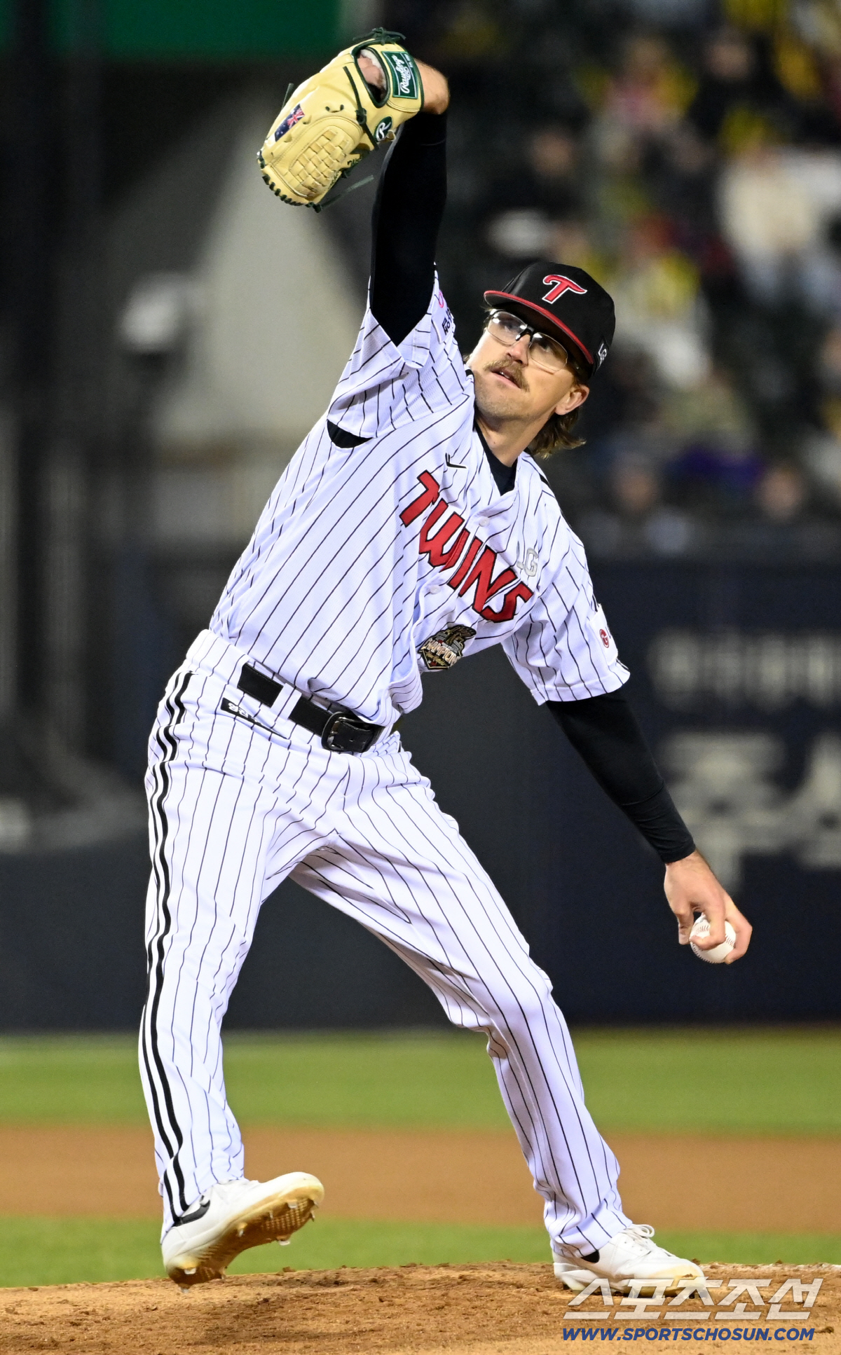 2일 잠실야구장에서 열린 KIA와 LG의 경기. LG 선발투수 웰스가 역투하고 있다. 잠실=허상욱 기자wook@sportschosun.com/2026.04.02/