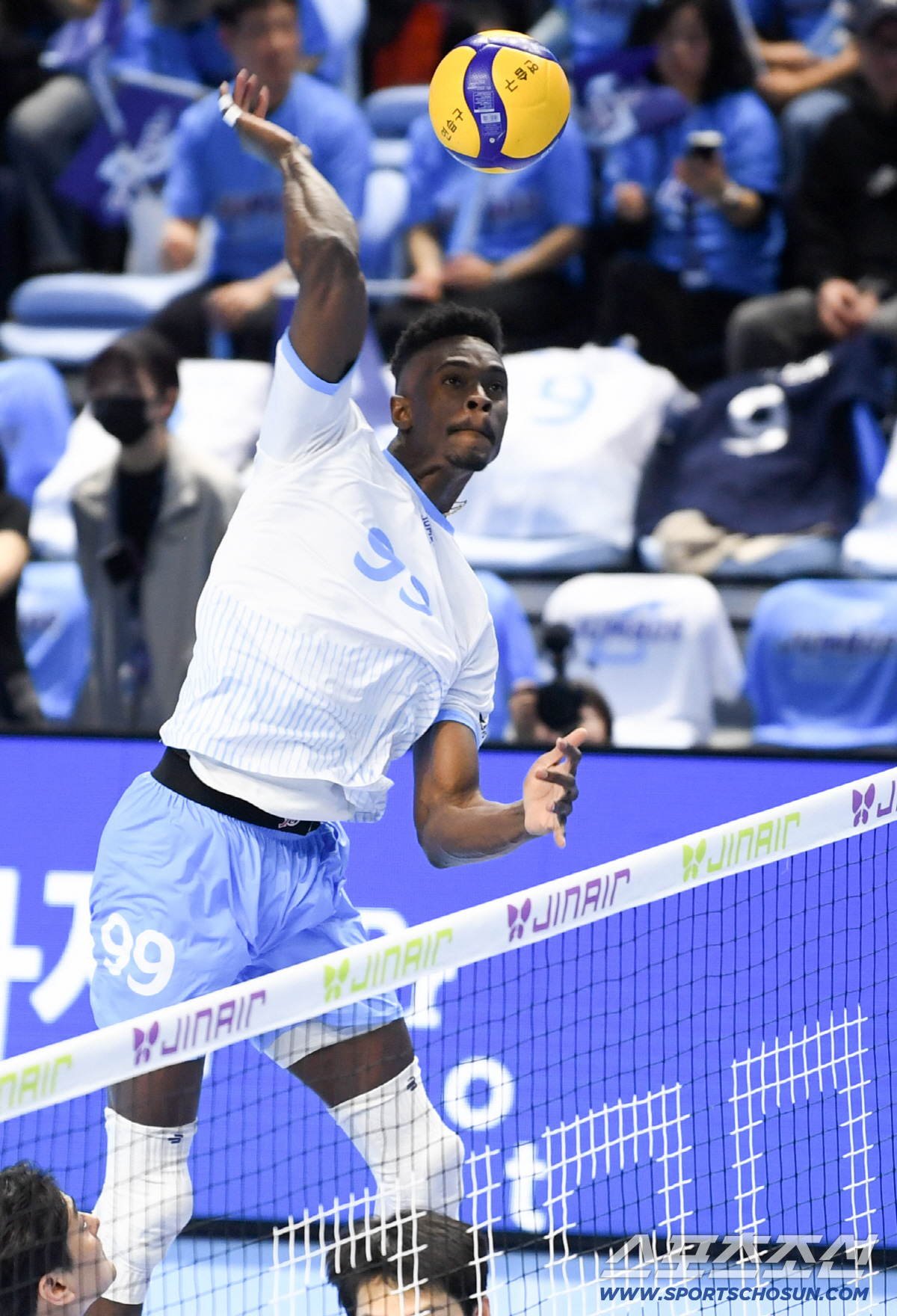 2일 인천 계양체육관에서 열린 V리그 남자부 챔피언결정전 대한항공과 현대캐피탈의 경기. 대한항공 호세 마쏘가 몸을 풀고 있다. 인천=박재만 기자 pjm@sportschosun.com/2026.04.02/
