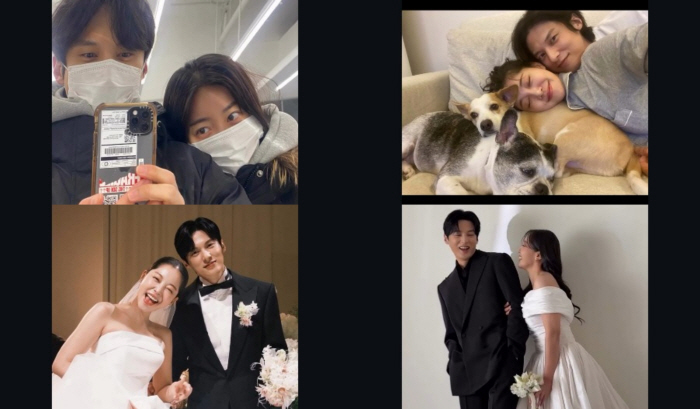 김가은♥윤선우, 신혼집 소파 위 달달 ‘얼굴 밀착’ 포착 “하고 싶은 거 다 해”