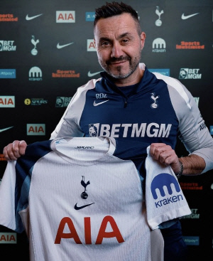 '7경기에 인생을 건다' 5년 계약 데 제르비, 토트넘 2부 강등해도 남는다..