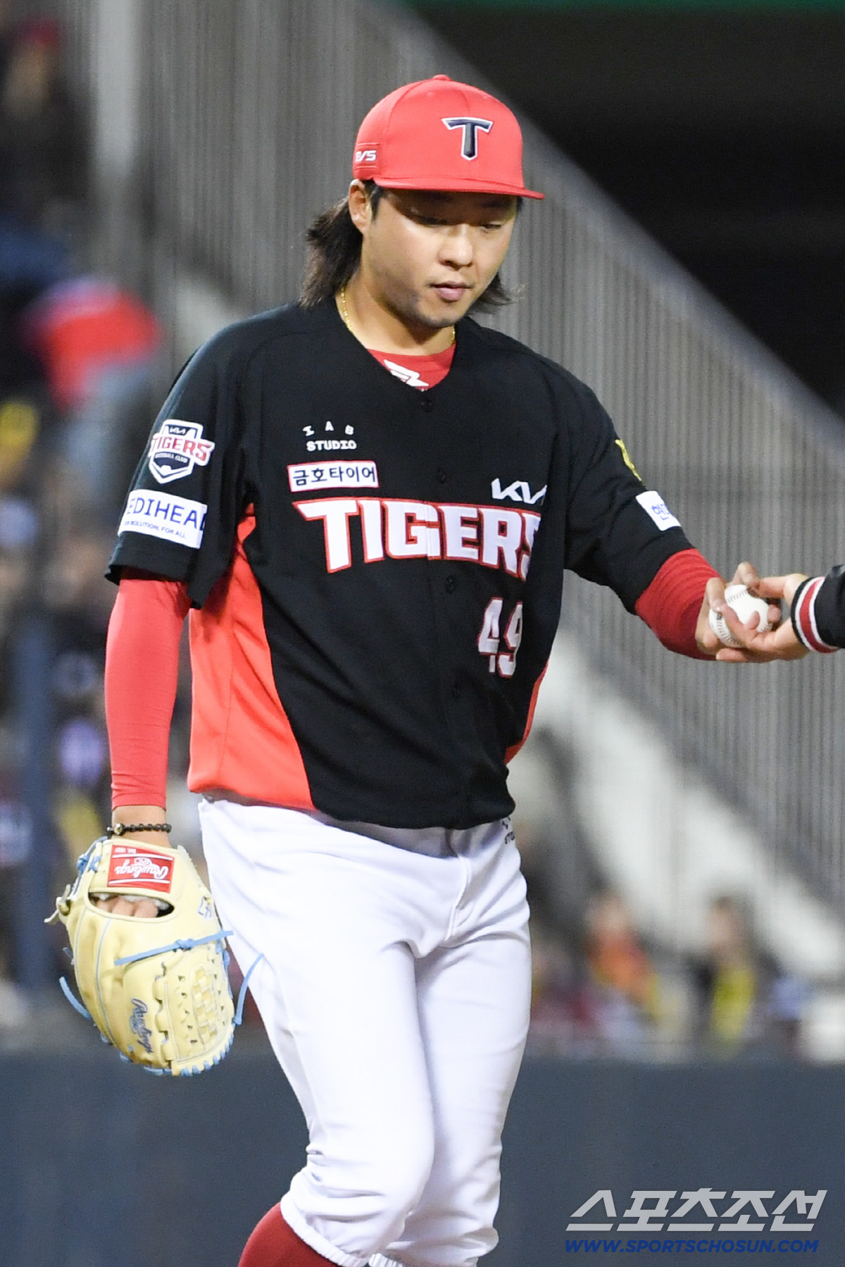 31일 잠실구장에서 열린 LG와 KIA의 경기. KIA 김범수가 8회 마운드에 오르고 있다. 잠실=박재만 기자 pjm@sportschosun.com/2026.03.31/