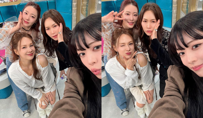 채연, 조갑경 논란 속 나란히 선 투샷 공개…‘라디오스타’ 출연 인증