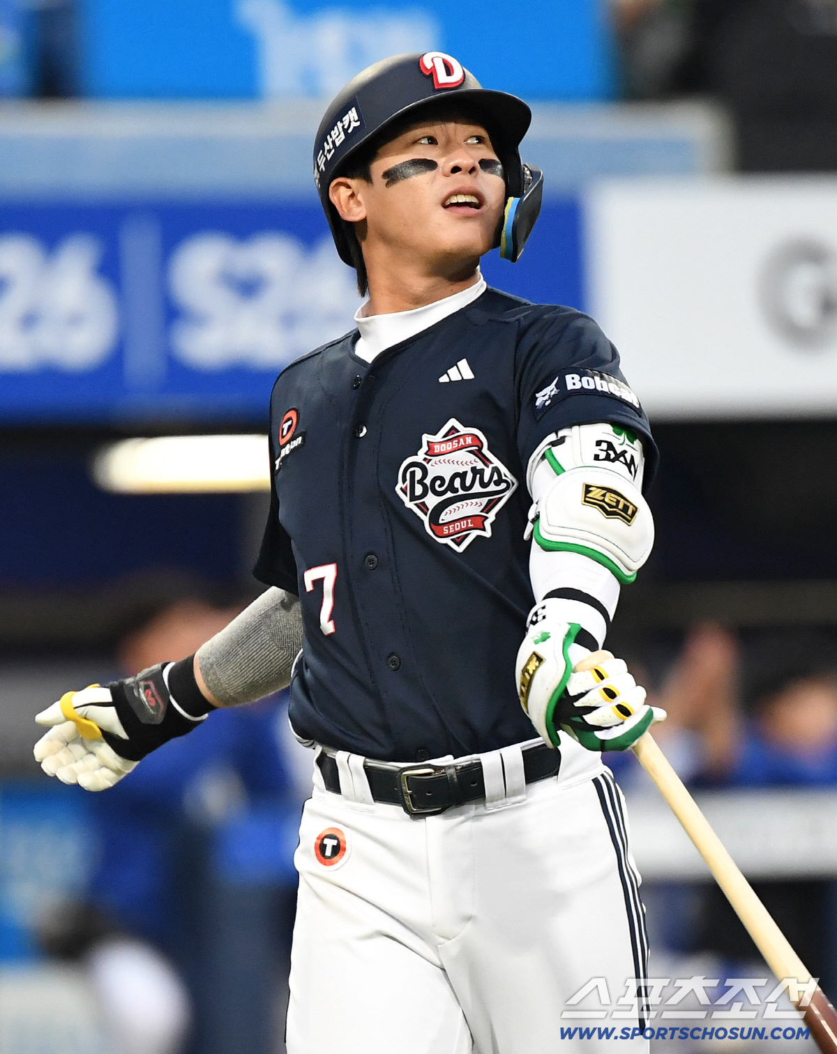 31일 대구 삼성라이온즈파크에서 열린 삼성과 두산의 경기. 1회 삼진을 당한 두산 박찬호. 대구=송정헌 기자songs@sportschosun.com/2026.03.31/