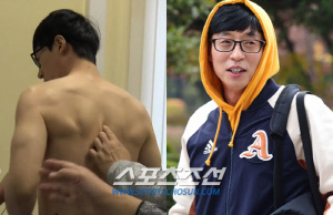 '60kg' 유재석 몸매에 동료들도 놀랐다..."같이 샤워했는데 이소룡 느낌"