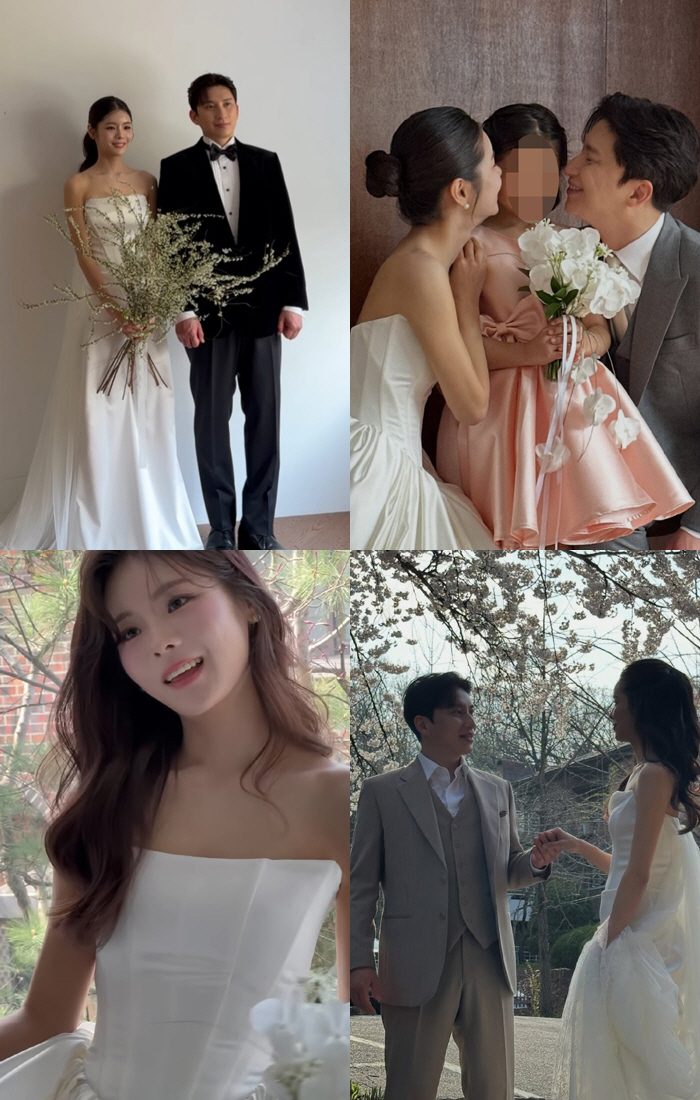 28기 옥순, ♥영호와 5월 재혼...딸과 웨딩 화보 촬영 "잘생긴 남편 감사"