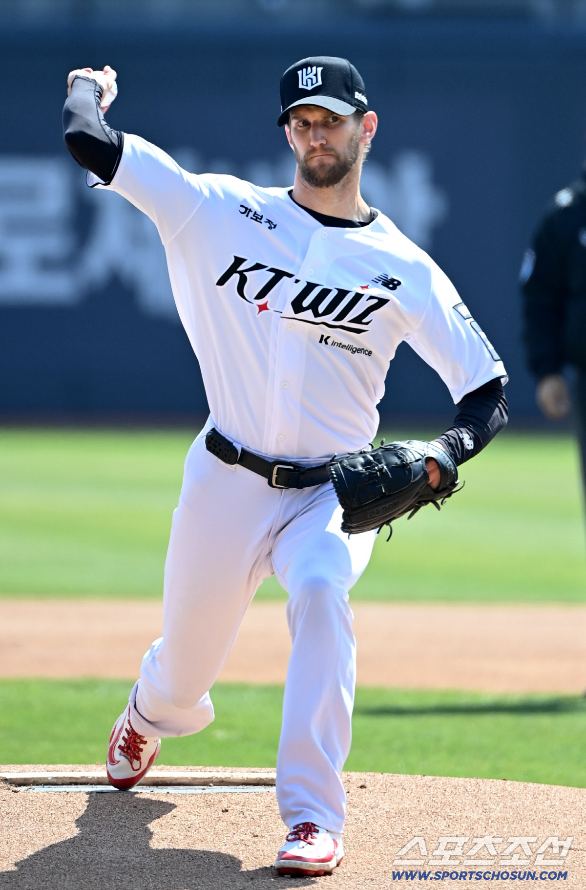 5일 수원KT위즈파크에서 열린 삼성과 KT의 경기. KT 선발투수 보쉴리가 역투하고 있다. 수원=허상욱 기자wook@sportschosun.com/2026.04.05/