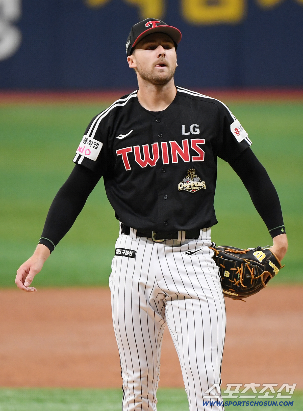 5일 서울 고척스카이돔에서 열린 LG-키움전. LG 선발투수 톨허스트가 투구를 준비하고 있다. 정재근 기자 cjg@sportschosun.com/2026.4.5/