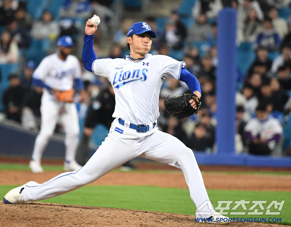 31일 대구 삼성라이온즈파크에서 열린 삼성과 두산의 경기. 투구하고 있는 삼성 미야지. 대구=송정헌 기자songs@sportschosun.com/2026.03.31/