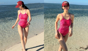 ‘핫핑크 수영복’ 입은 한그루, 보홀서 자유 만끽…쌍둥이 엄마 맞나 싶은 몸매