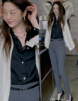 고현정, 얼마나 말랐으면..슬랙스가 '스키니핏' 된 '비현실 몸매'