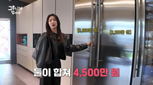 한그루, 2400만원 냉장고 플렉스 하나...