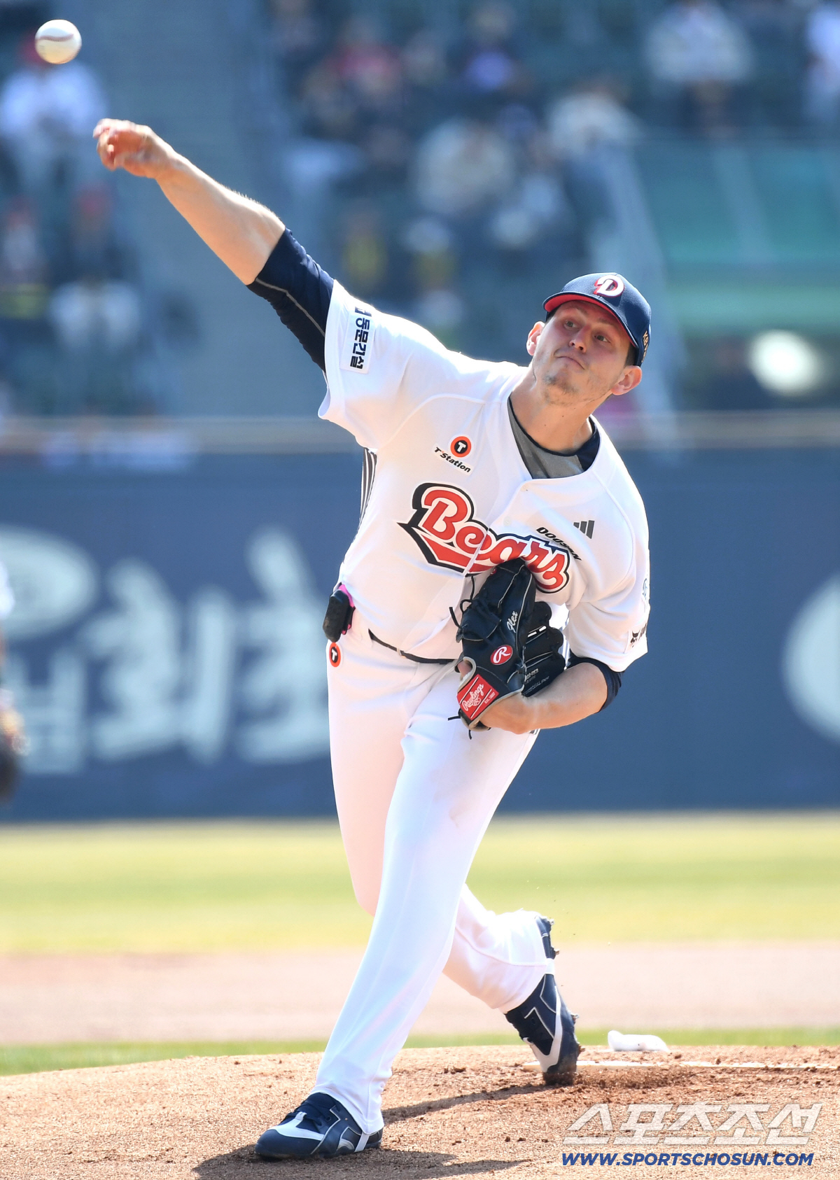22일 잠실구장에서 열린 KBO리그 두산과 KIA의 시범 경기. 선발 투구하고 있는 두산 플렉센. 잠실=송정헌 기자songs@sportschosun.com/2026.03.22/