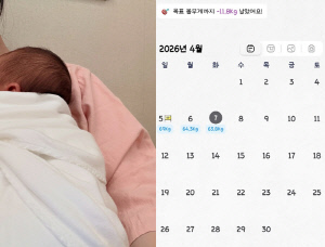 '오상진♥' 김소영, 3일 만에 69kg→63kg...둘째 子 낳자마자 폭풍 감량