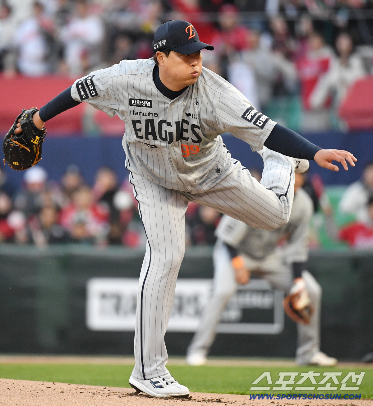 7일 인천 SSG랜더스필드에서 열린 SSG와 한화의 경기. 선발 투구하고 있는 한화 류현진. 인천=송정헌 기자songs@sportschosun.com/2026.04.07/