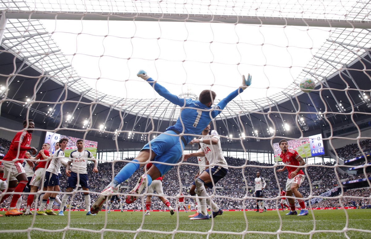 홋스퍼 스타디움에서 벌어지는 토트넘-노팅엄전 모습 로이터