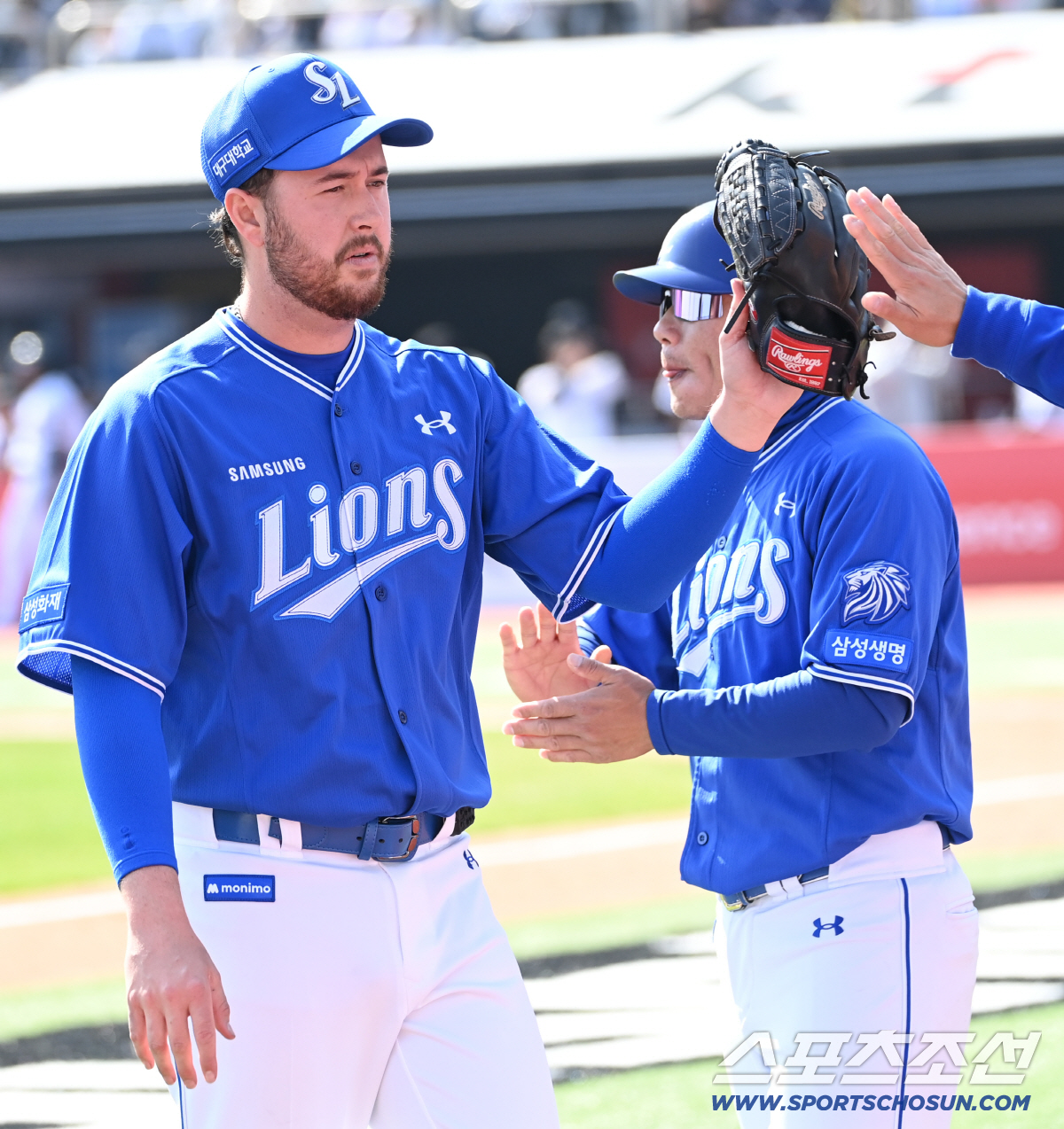 5일 수원KT위즈파크에서 열린 삼성과 KT의 경기. 4회말 투구를 무실점으로 마친 오러클린이 더그아웃으로 향하고 있다. 수원=허상욱 기자wook@sportschosun.com/2026.04.05/