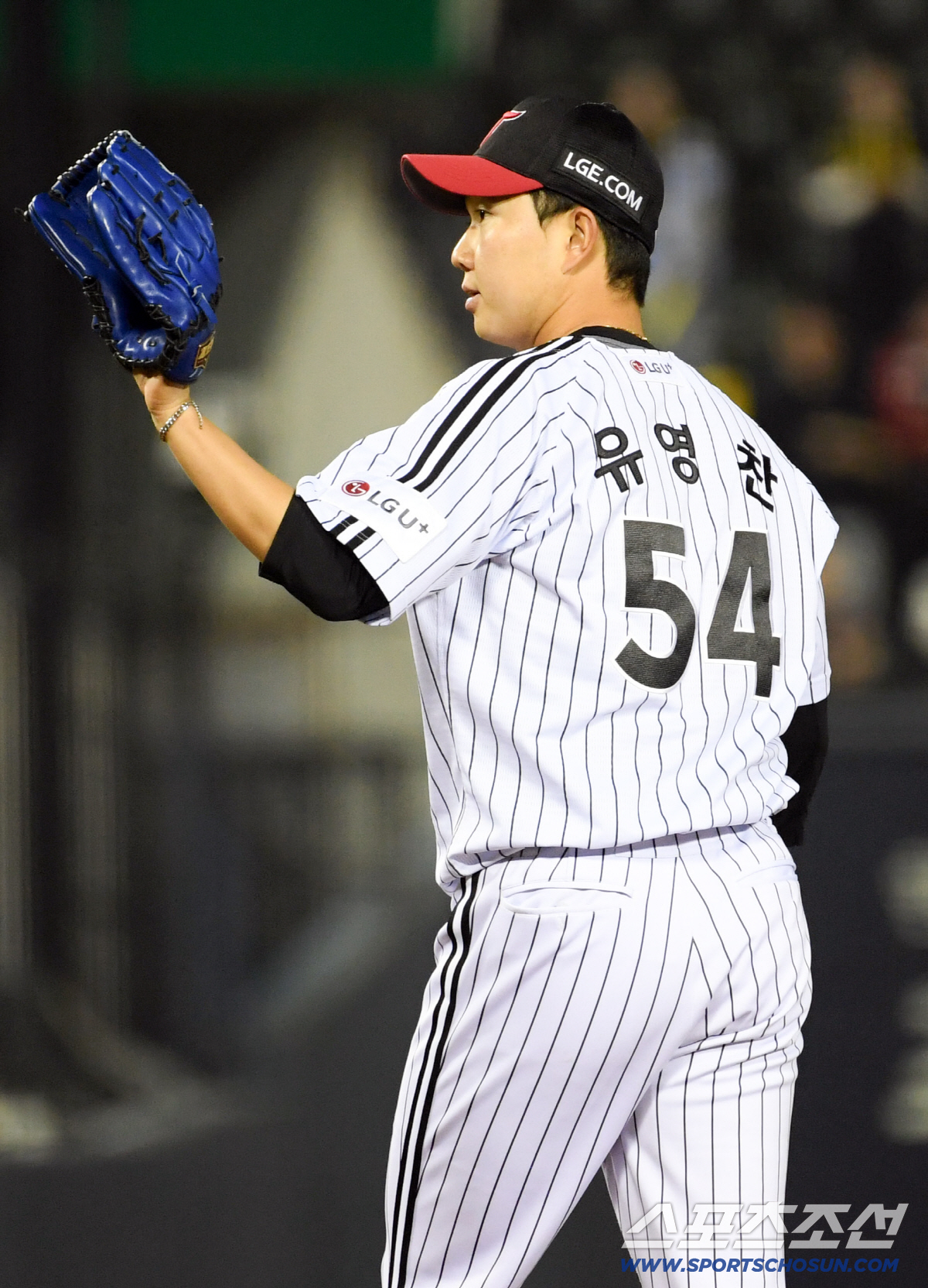 1일 잠실구장에서 열린 LG와 KIA의 경기. LG 유영찬이 역투하고 있다. 잠실=박재만 기자 pjm@sportschosun.com/2026.04.01/