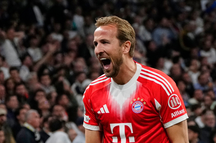 [UCL 8강리뷰]김민재 결장+디아스 선제골+케인 결승골 폭발! 뮌헨, 적지서 먼저 웃었다, 음바페 만회골 레알 마드리드 2-1 제압..4강 보인다