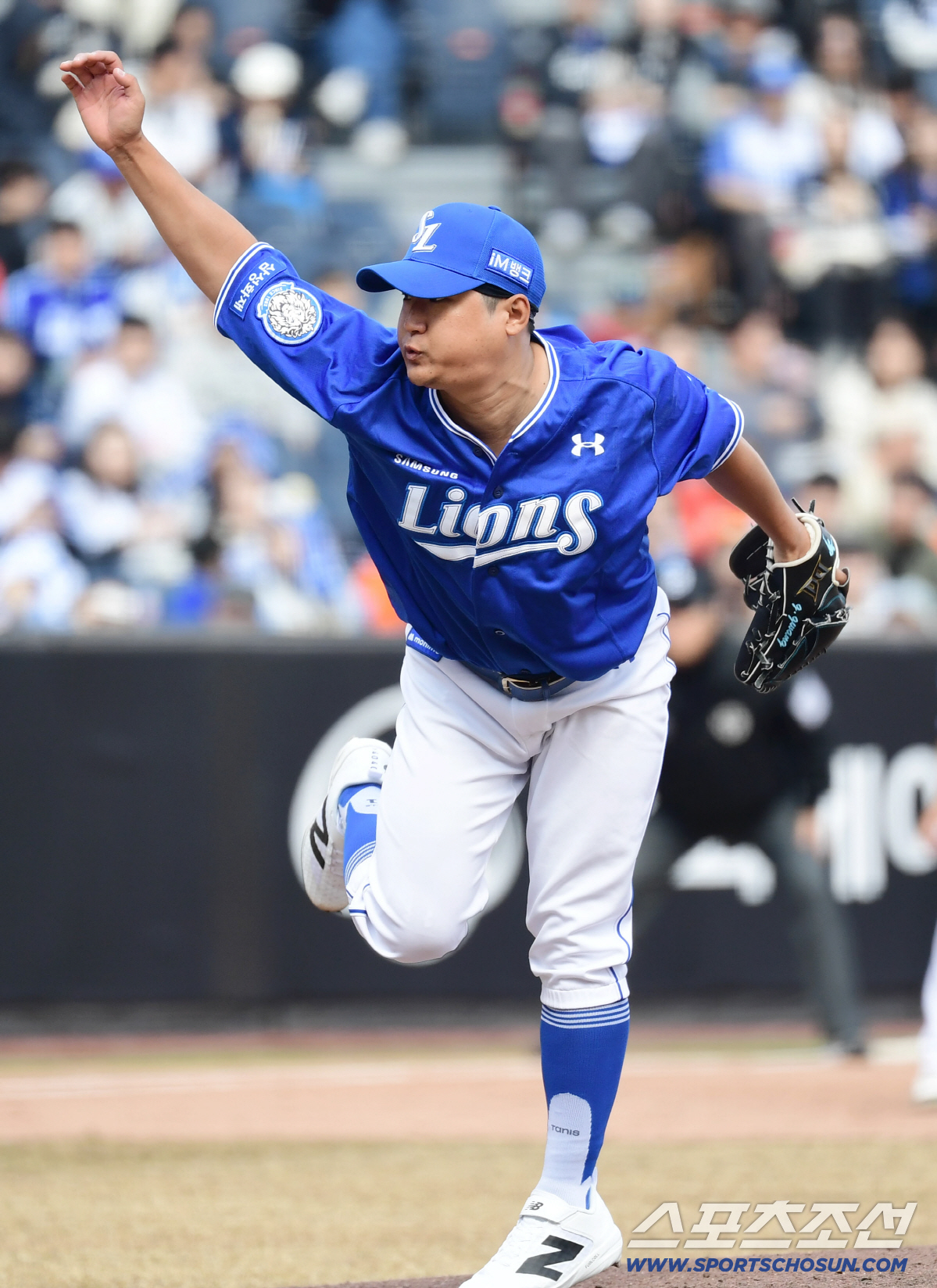 13일 대전 한화생명볼파크에서 열린 KBO리그 시범경기 한화와 삼성의 경기. 투구하고 있는 삼성 최지광. 대전=송정헌 기자songs@sportschosun.com/2026.03.13/